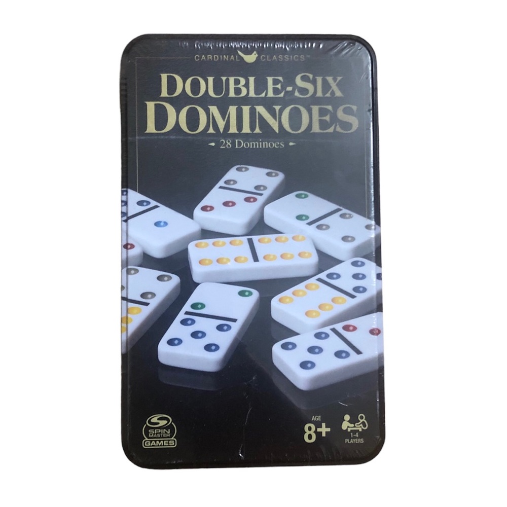 Double-Six Dominos in a travel tin